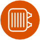 Heizungsanlagen Icon Orange