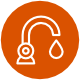 Trinkwasseranlagen Icon Orange